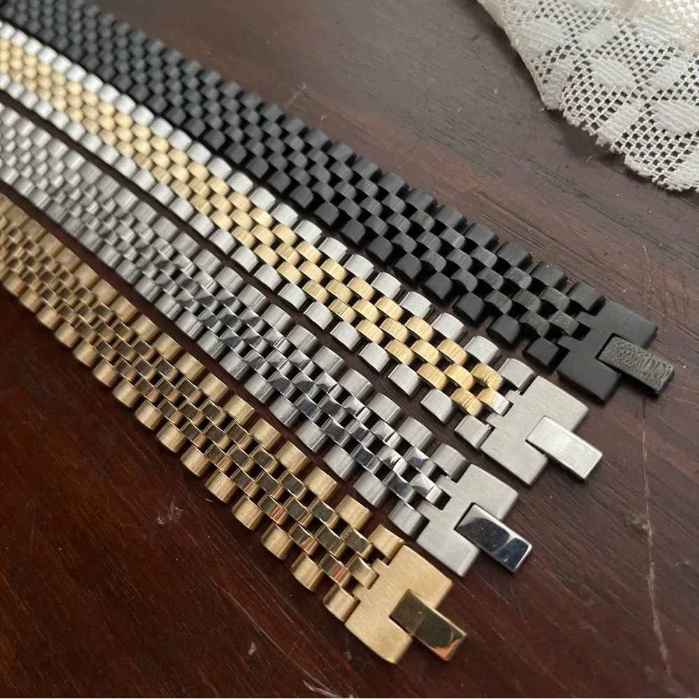 Black Stainless Steel Metal Chain Bracelet